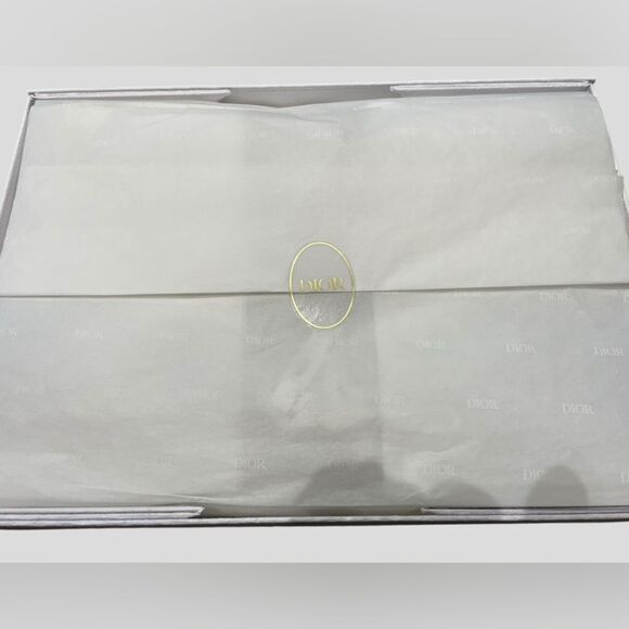 DIOR Christian Dior Gift Box Bundle Ribbon Box Card Tissue Paper NEW - Picture 4 of 10